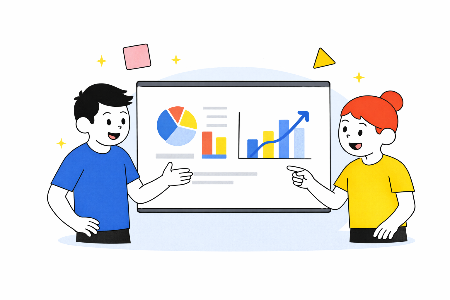 Estudiantes de noveno grado presentando resultados de un proyecto académico ante sus compañeros, demostrando habilidades de análisis y comunicación.